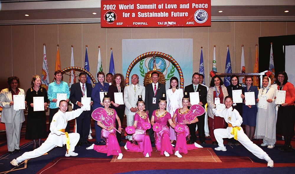 <b>World Summit of Love and Peace</b><br>
Tens of world summits of love and peace had been held since 2002 in Johannesburg, South Africa and New York.