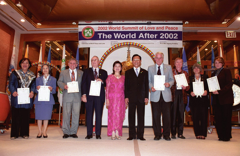 <b>World Summit of Love and Peace</b><br>
Tens of world summits of love and peace had been held since 2002 in Johannesburg, South Africa and New York.